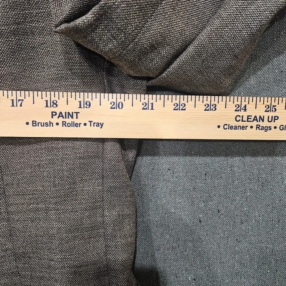 Nautica Mens Grey Textured Two Button Sport Blazer 42R Map Lining Patch Pocket